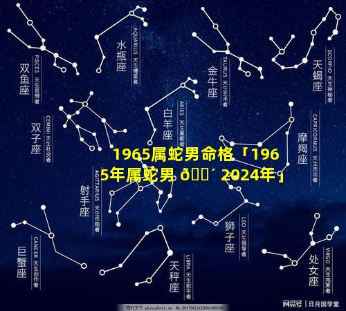 1965属蛇男命格「1965年属蛇男 🐴 2024年」